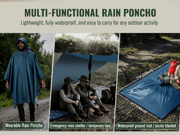 rain ponchos