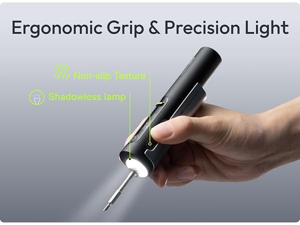 Ergonomic Grip &amp; Precision Light