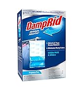DampRid Fragrance Free Hanging Moisture Absorber, 16 oz., 3 Pack - Eliminates Musty Odors for Fre...