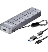 MAIWO M.2 NVMe SSD Enclosure USB3.2 GEN2 10Gbps, 8TB Capacity 2-in-1 Type-C Cable, USB C to M-Key...