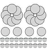 YEAHACLUB 20 PCS Foldable Flying Disc Fans with Bags, 9.8'' DIY Handheld Fabric Folding Fan, Blac...