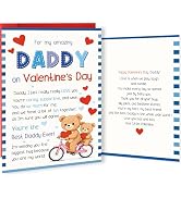 Hongshan Valentine's Day Card for Dad,Lovely Valentine's Day Gifts for Father from Daughter Son,C...