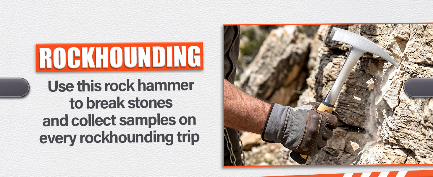 rock hammer rockhounding gunsmith break stones collect samples geology pick tool