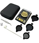 TOPWEIGH Milligram Scale with Case, 4 Powder Pans, mg Scale, 50g by 0.001g, Digital Powder Scale ...