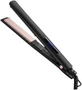 Hair Straightener 1 Inch Flat Iron and Curler 2 in 1 Ceramic Ionic Dual Voltage Straightener with...