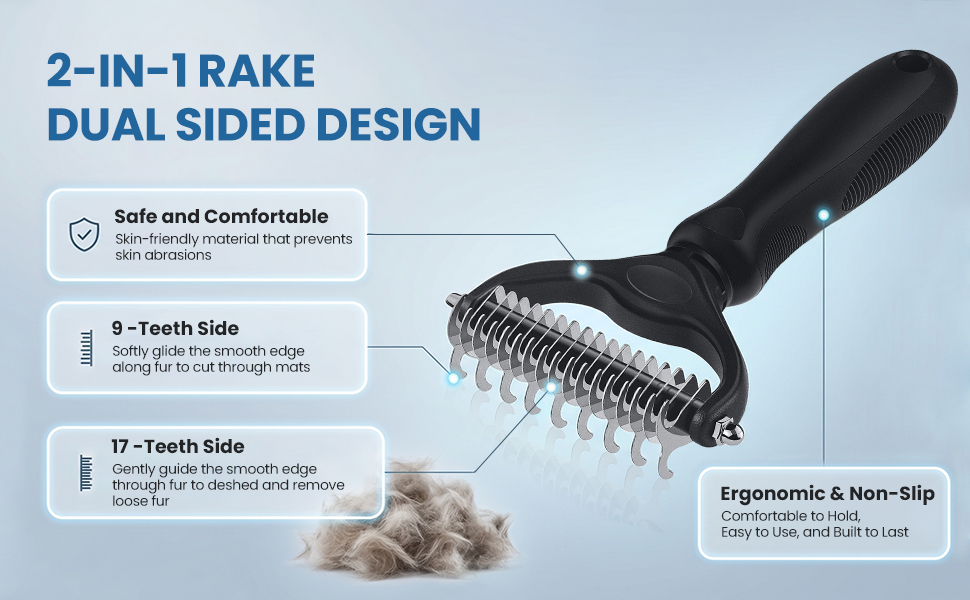 2-In-1 rake dual sided design
