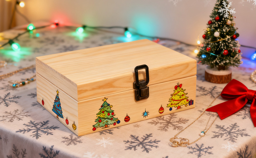 Small wooden boxes