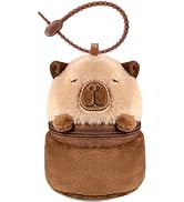 elephtree Creative Capybara Plush Doll Coin Wallet Purse Charms Portable Bag Hanging Decoration E...