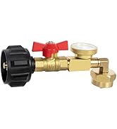 GASPRO Propane Refill Adapter, Fill 1 Pound Bottles from 20lb Tank, Easy to Use, Solid Brass