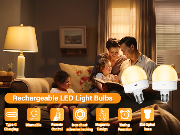 e26 battery operated light bulb