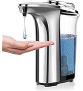 Automatic Soap Dispenser, PZOTRUF Touchless Dish Soap Dispenser 17oz/500ml with Upgraded Infrared...