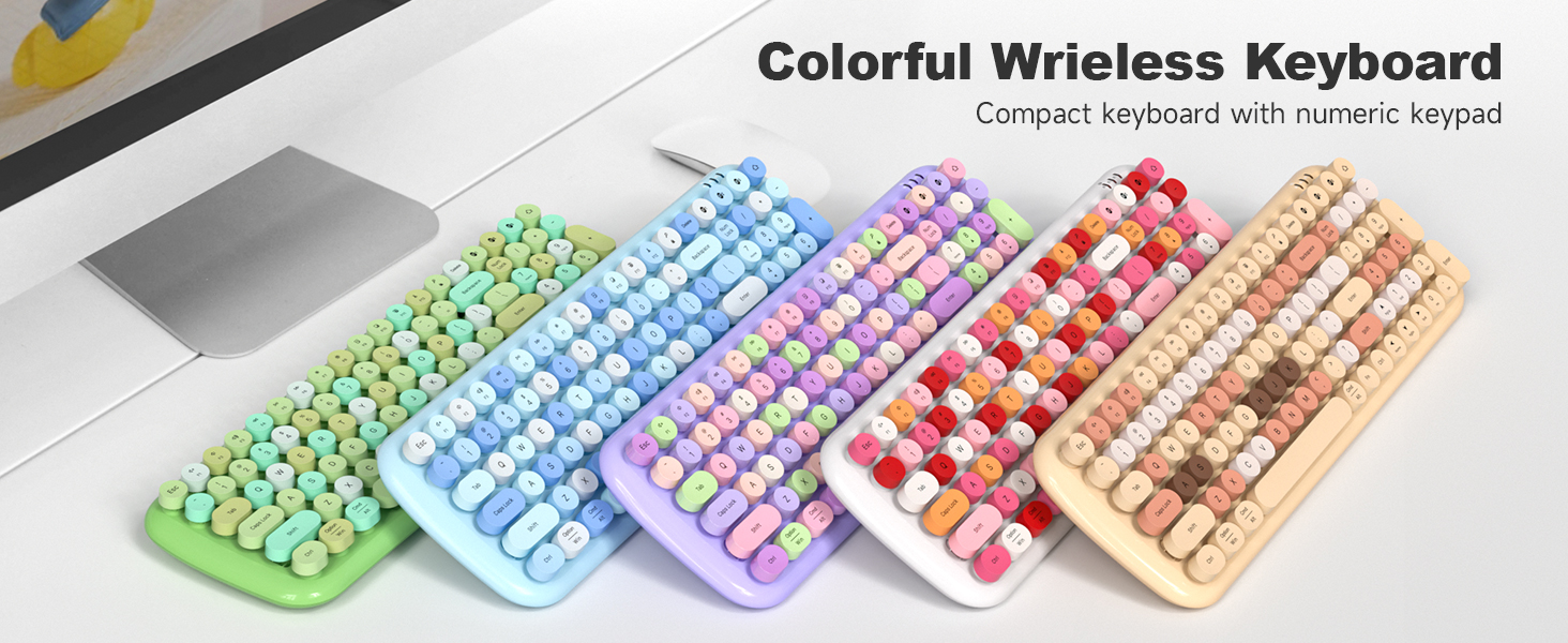 colorful Bluetooth keyboard 