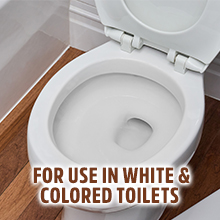 use in white or color toilet prevents toilet rust
