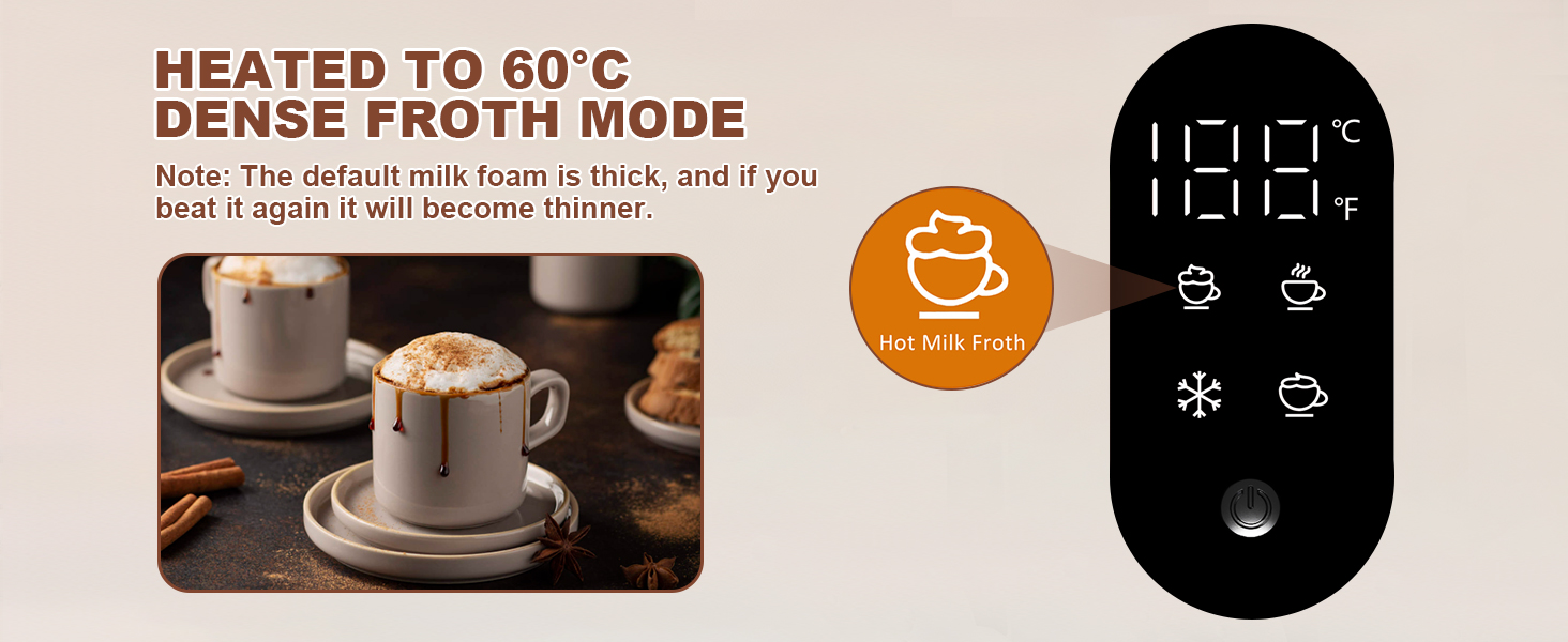 Electric Milk Frother Automatic Hot &amp; Cold Foam Maker