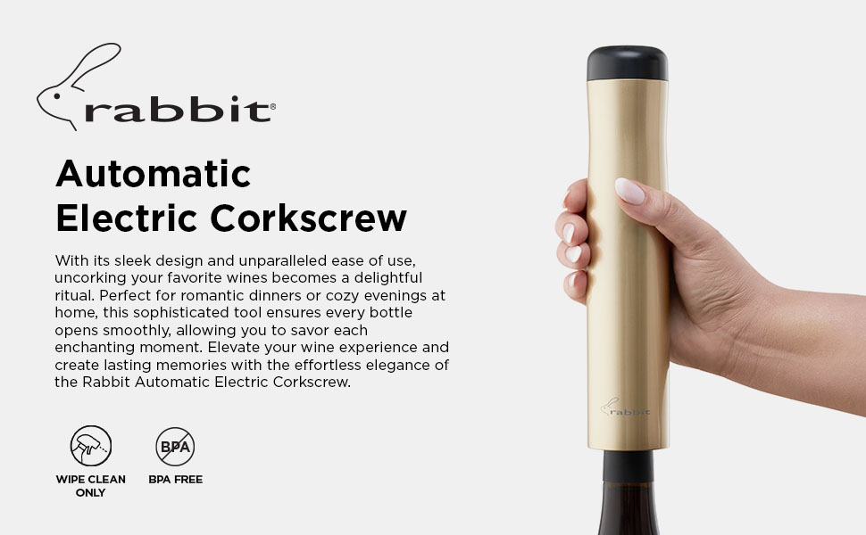 Rabbit Wine Electric Corkscrew