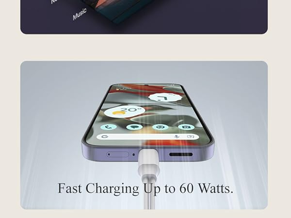 Up to 60W charging speed