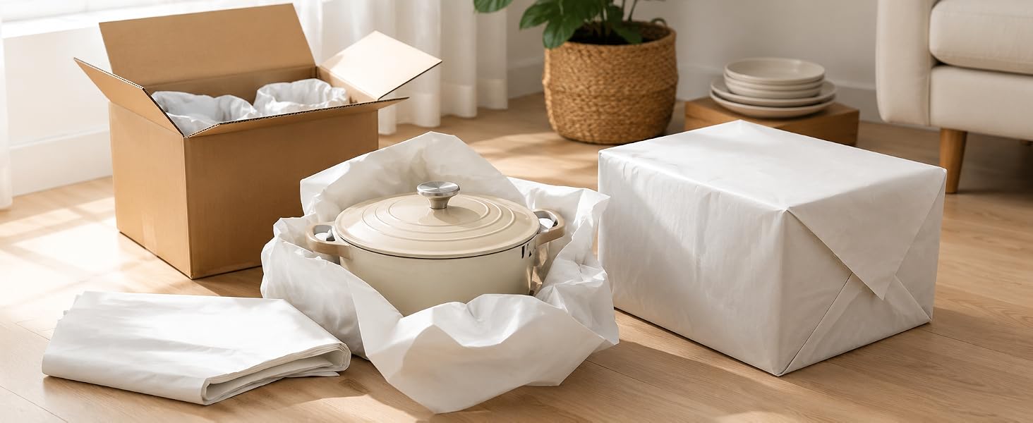 White newsprint packing paper for gift boxes and shipping