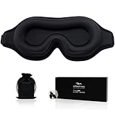 Sleep Mask for Men Women, Upgraded 3D Contoured Cup Eye mask Blindfold, Block Out Light, Eye mask...
