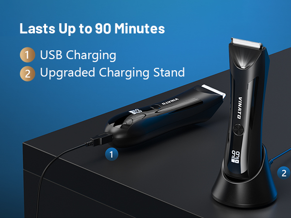 Lasts Up to 90 Minutes Upgraded Charging Stand USB Charging