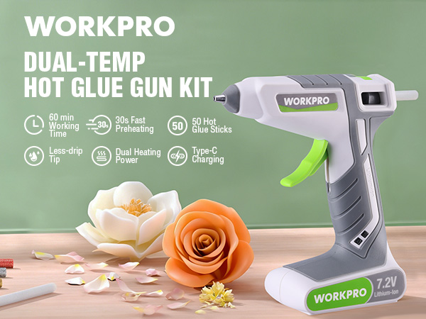 hot glue gun and sticks set