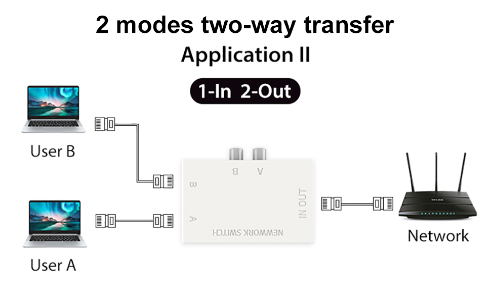 2 port network switch