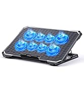 ICE COOREL Laptop Cooling Pad with 8 Cooling Fans, Cooling Pad for Laptop Fan 13-15.6 Inch, Lapto...