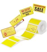 NIIMBOT Red&amp;Black Labels, Refill Sticker Papers Only Compatible with Pro Series Label Makers, Dua...