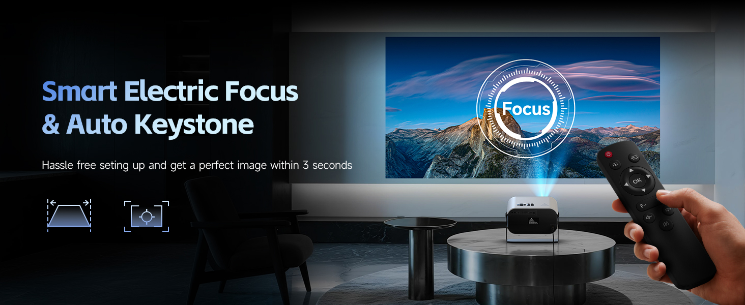 4K Projector with wifi and bluetooth