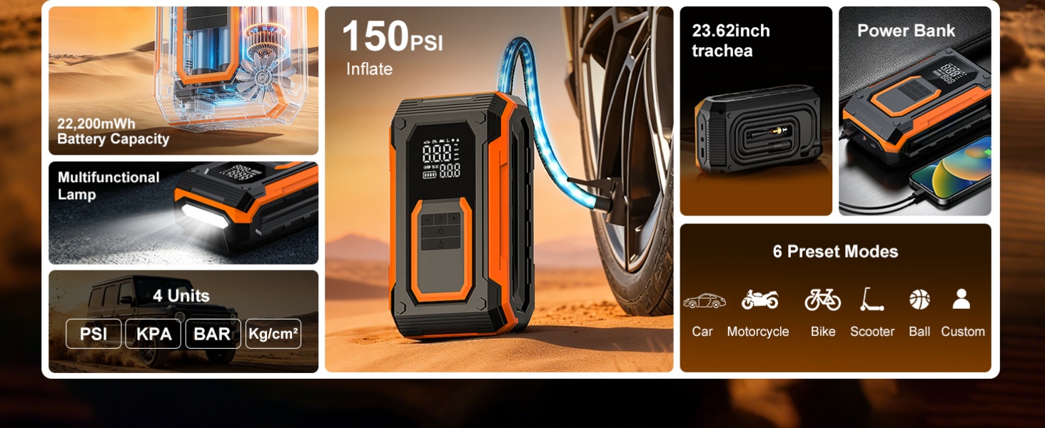 VVOLT PUMPUM Tire Inflator