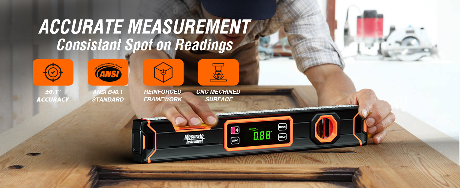 digital level with slope percentage