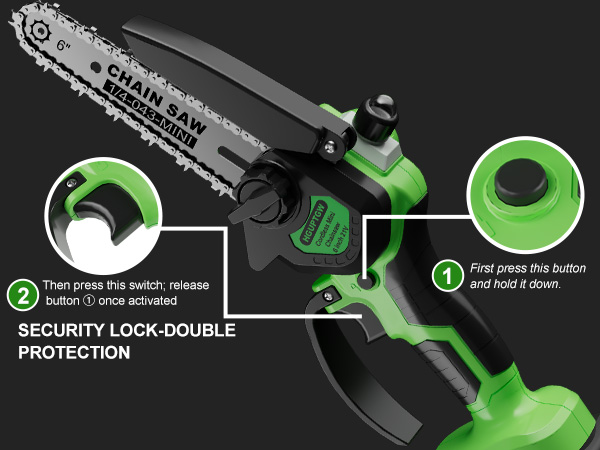 The correct way to start this chainsaw
