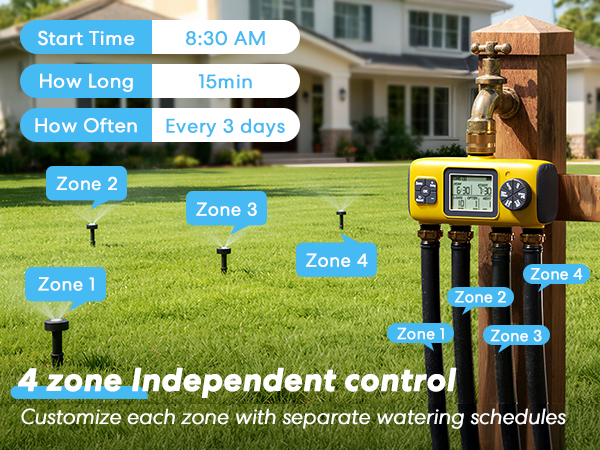 4 zone independent control