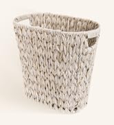 GRANNY SAYS Wicker Trash Can, Waterproof Bathroom Trash Can, Wicker Waste Basket for Bathroom, De...
