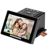 Magnasonic All-in-One 25MP Film Scanner with Large 5" Display &amp; HDMI, Converts 35mm/126/110/Super...