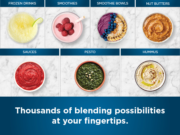 Thousands of blending possibilities