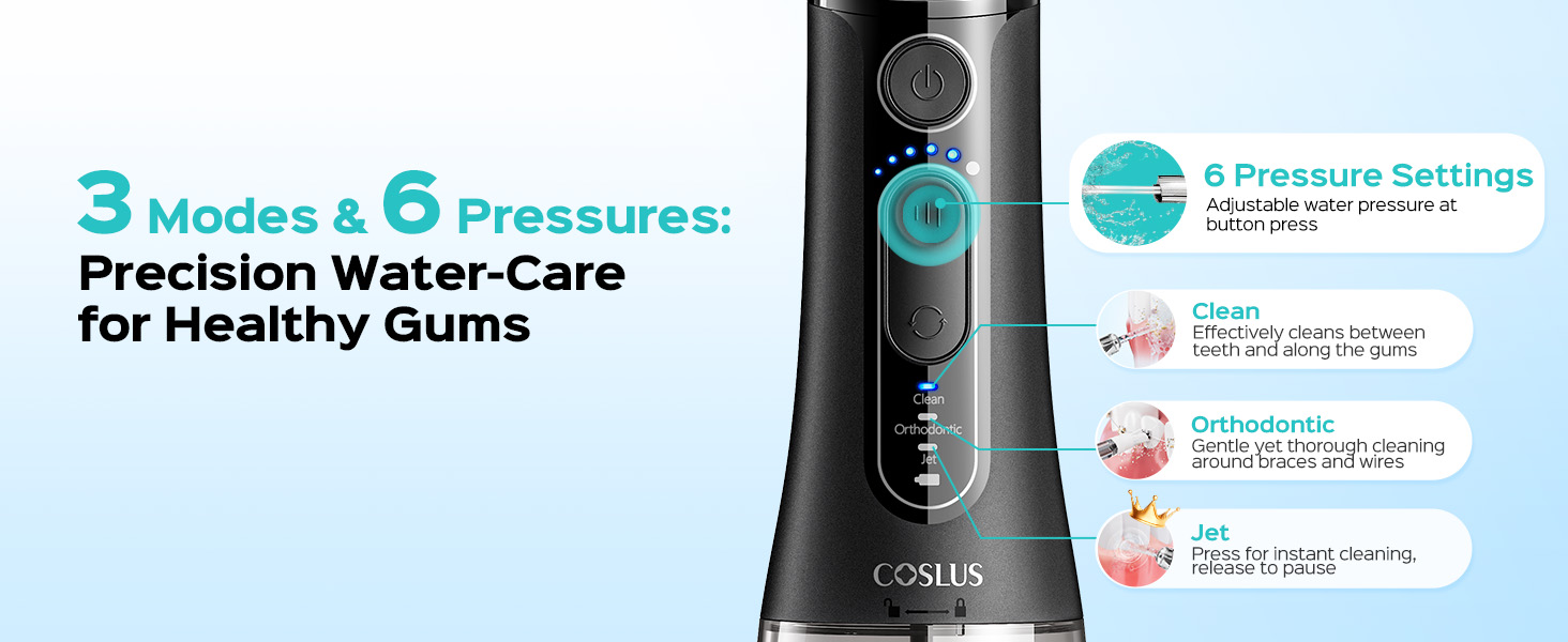 electric toothbrush with water flosser