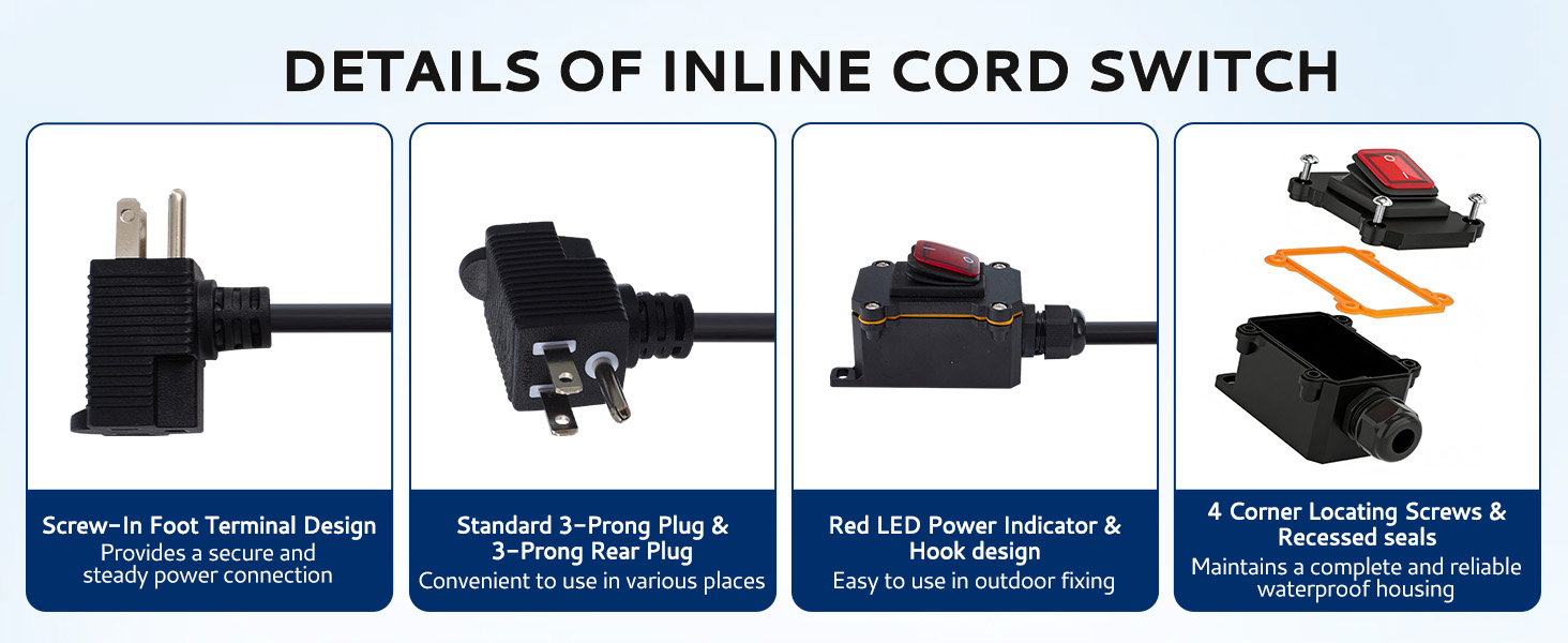 Details of inline cord switch