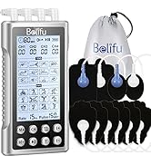 Belifu 4 Independent Channel TENS EMS Unit, 24 Modes,30 Level Intensity Muscle Stimulator Machine...