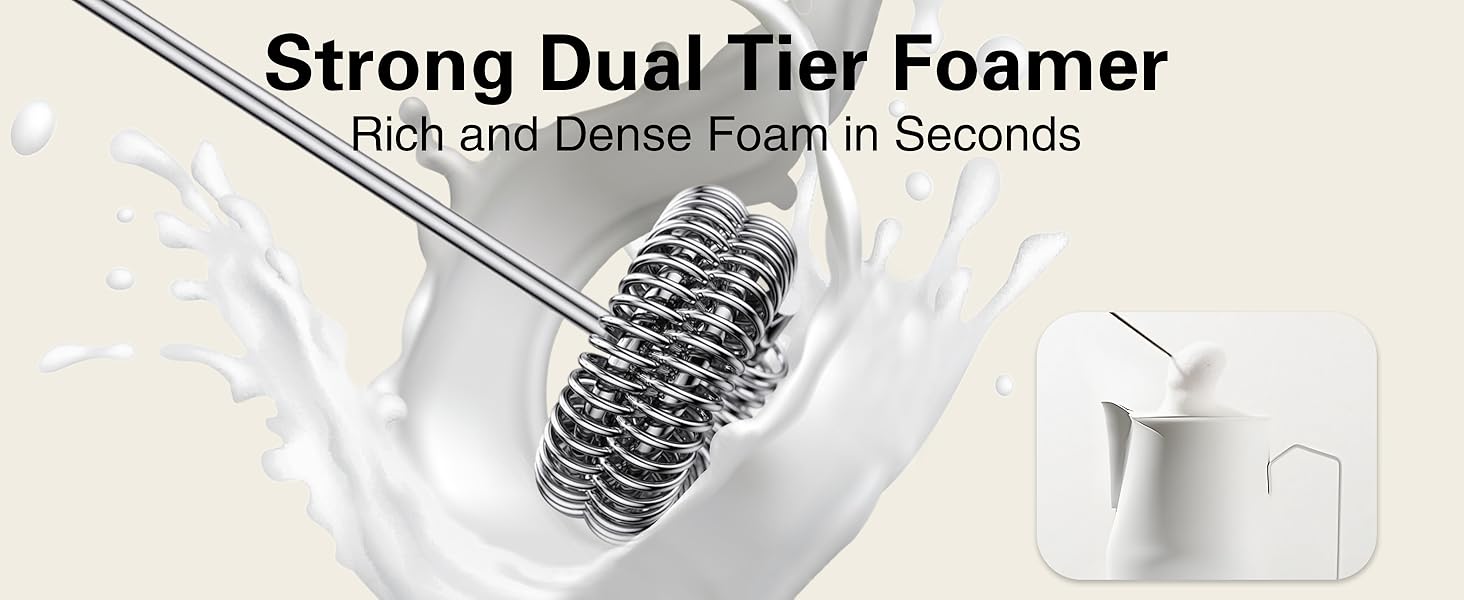 coffee frother rechargeable