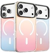 ORNARTO Compatible with iPhone 17 Pro Case 6.3", Electroplated Iridescent Gradient Cover, Compati...