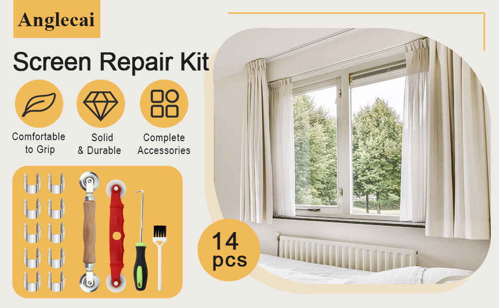Window Screen Repair Kit 14P