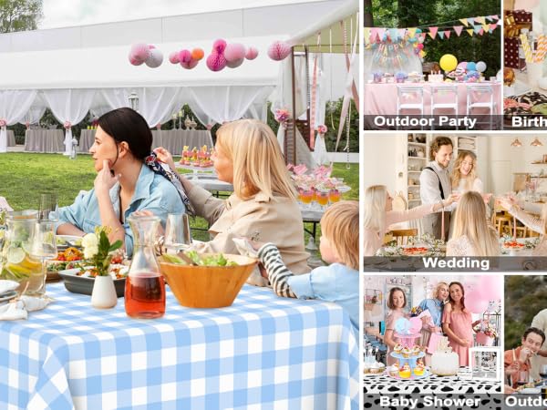 outdoor party tablecloths