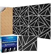 8 Pack 2-Layer Soundproof Wall Panels, 15.7 x 15.7 x 0.43 in Sound ProofFoam Panels for Walls,0.9...