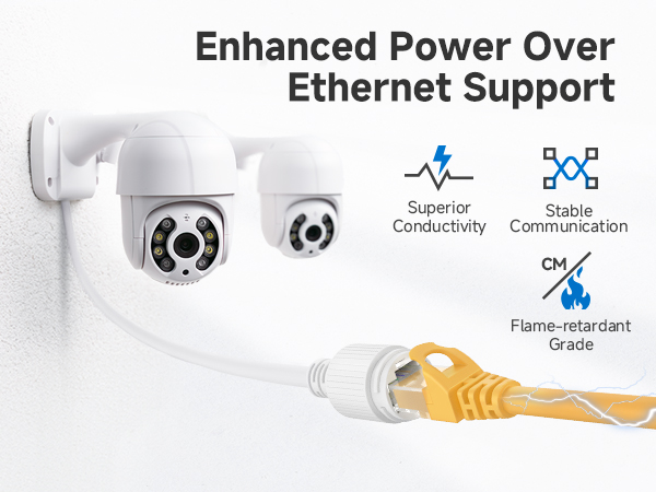 Cat 6 ethernet cable with 24 AWG copper wire for high-speed connectivity
