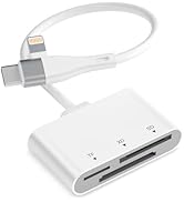 XD Card Reader, Lightning/USB-C SD Card Reader for iPhone, 3-in-1 SD/TF/XD Card Adapter for iPhon...