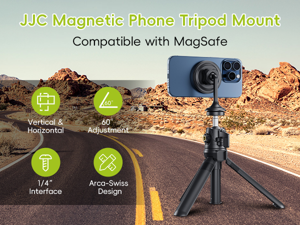 magnetic phone tripod mount