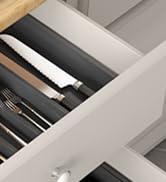 Lifewit Large Silverware Drawer Organizer, Expandable Utensil Tray for Kitchen, BPA Free Flatware...