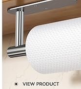 Auxmir Paper Towel Holder Under Cabinet, Self Adhesive Paper Towels Rolls Racks for Kitchen, Wall...
