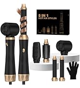 Hair Dryer Brush 5 in 1, Blow Dryer Brush Set with Air Curler Wrap Hair Styler, Negative Ionic Bl...