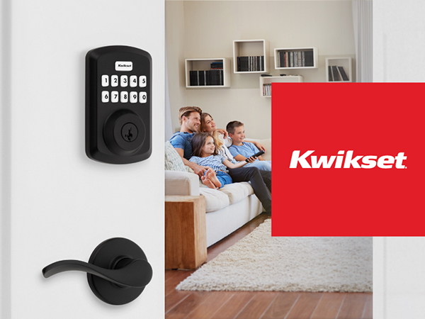 Kwikwset Powerbolt 250 10 button keypad auto lock matte black satin nickel transitional smartkey